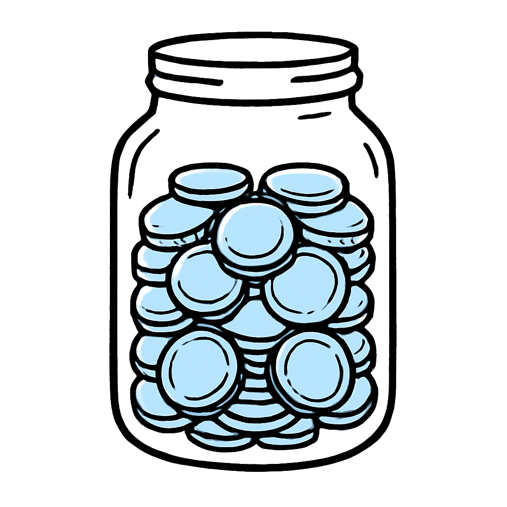 Jar of coins icon
